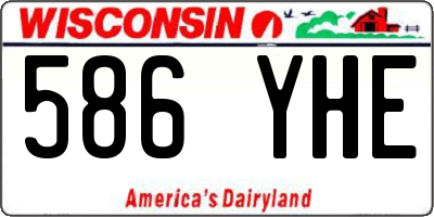 WI license plate 586YHE