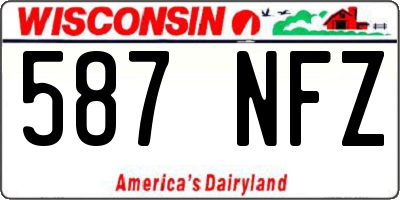 WI license plate 587NFZ