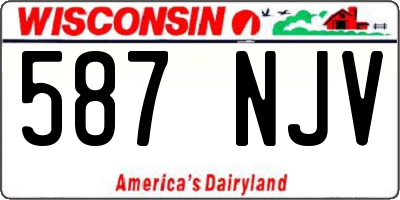 WI license plate 587NJV