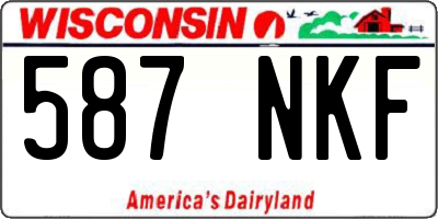 WI license plate 587NKF