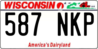 WI license plate 587NKP