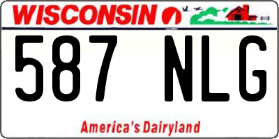WI license plate 587NLG
