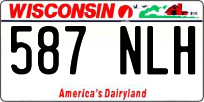 WI license plate 587NLH