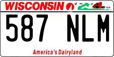 WI license plate 587NLM