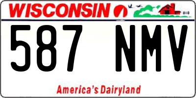 WI license plate 587NMV