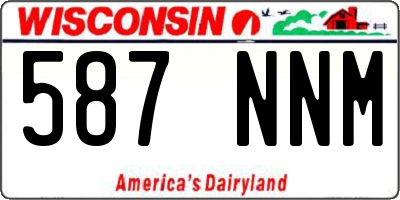 WI license plate 587NNM