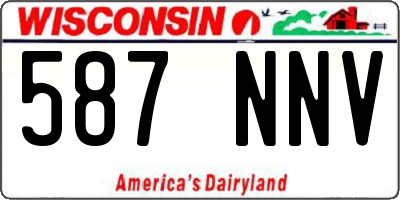 WI license plate 587NNV