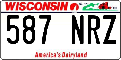 WI license plate 587NRZ