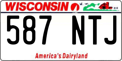WI license plate 587NTJ