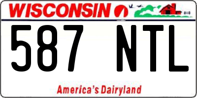 WI license plate 587NTL