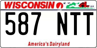 WI license plate 587NTT