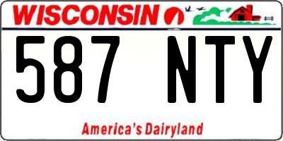 WI license plate 587NTY