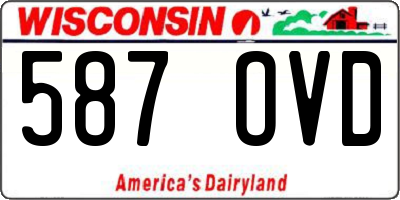 WI license plate 587OVD