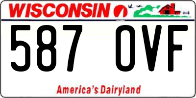 WI license plate 587OVF