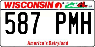 WI license plate 587PMH