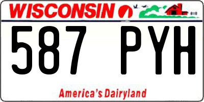 WI license plate 587PYH