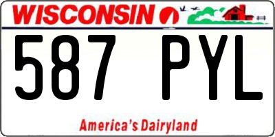 WI license plate 587PYL