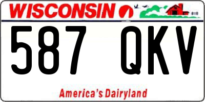 WI license plate 587QKV