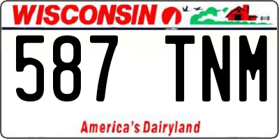 WI license plate 587TNM