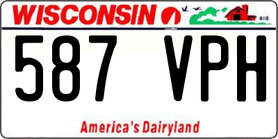 WI license plate 587VPH