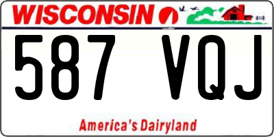 WI license plate 587VQJ