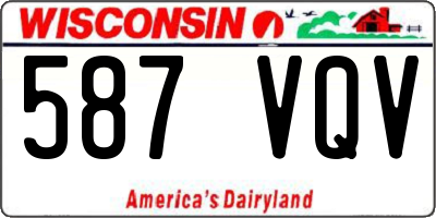 WI license plate 587VQV