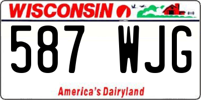 WI license plate 587WJG