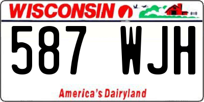 WI license plate 587WJH