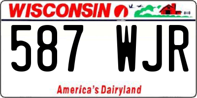 WI license plate 587WJR