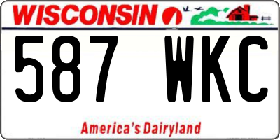 WI license plate 587WKC