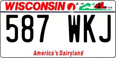 WI license plate 587WKJ