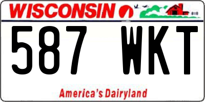 WI license plate 587WKT