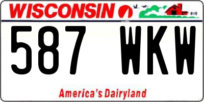 WI license plate 587WKW