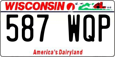 WI license plate 587WQP