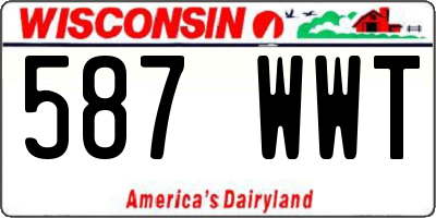 WI license plate 587WWT