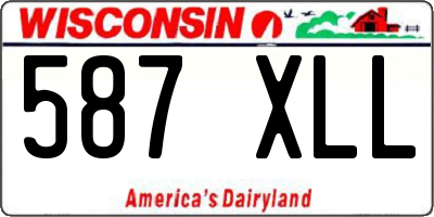 WI license plate 587XLL
