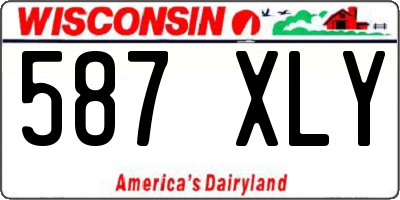 WI license plate 587XLY