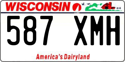 WI license plate 587XMH
