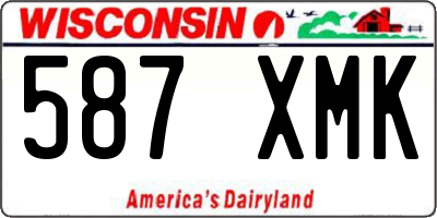 WI license plate 587XMK