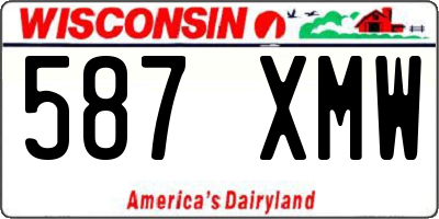 WI license plate 587XMW