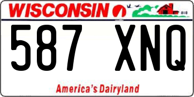 WI license plate 587XNQ