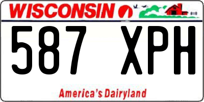 WI license plate 587XPH