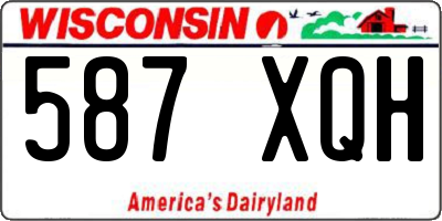 WI license plate 587XQH