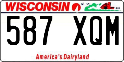 WI license plate 587XQM