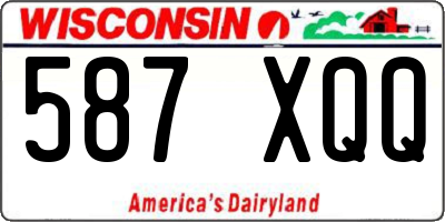 WI license plate 587XQQ