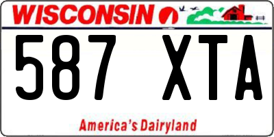 WI license plate 587XTA