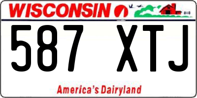 WI license plate 587XTJ