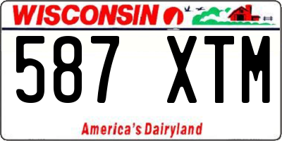 WI license plate 587XTM