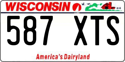 WI license plate 587XTS