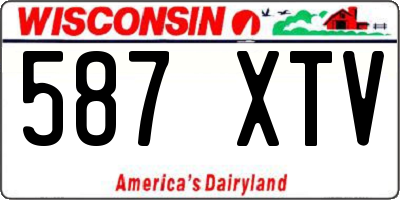 WI license plate 587XTV
